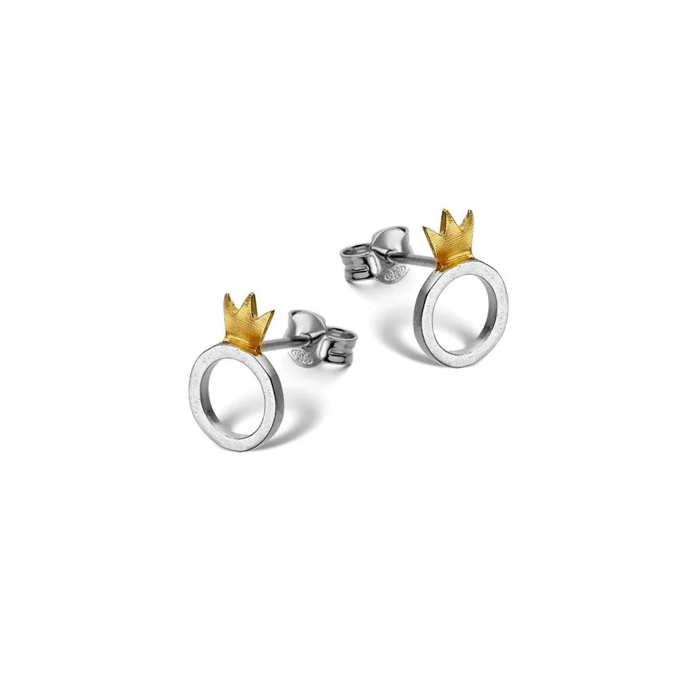 Ohrringe Sterlingsilber vergoldet "Crown IX" SK-28