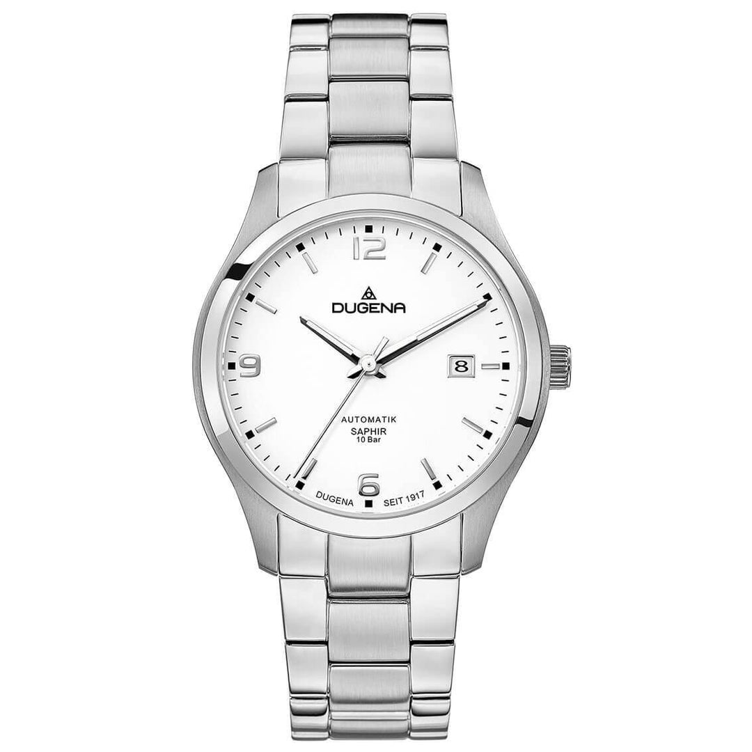 Dugena Herrenuhr Tresor Automatik Traditional Classic silber - My Fine Jewellery