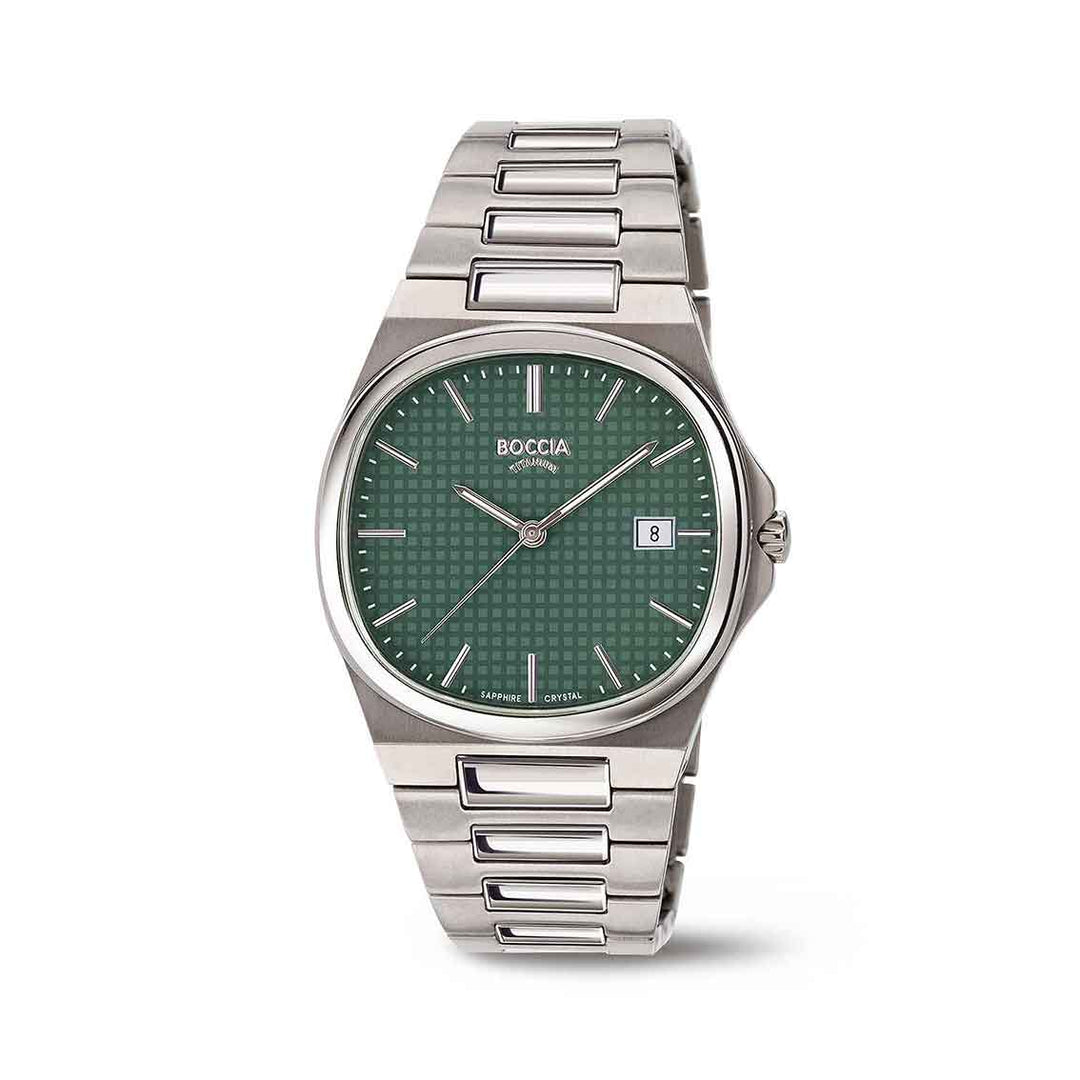 Boccia Herrenuhr Titan 3657-03 | Ultraleicht & Saphirglas