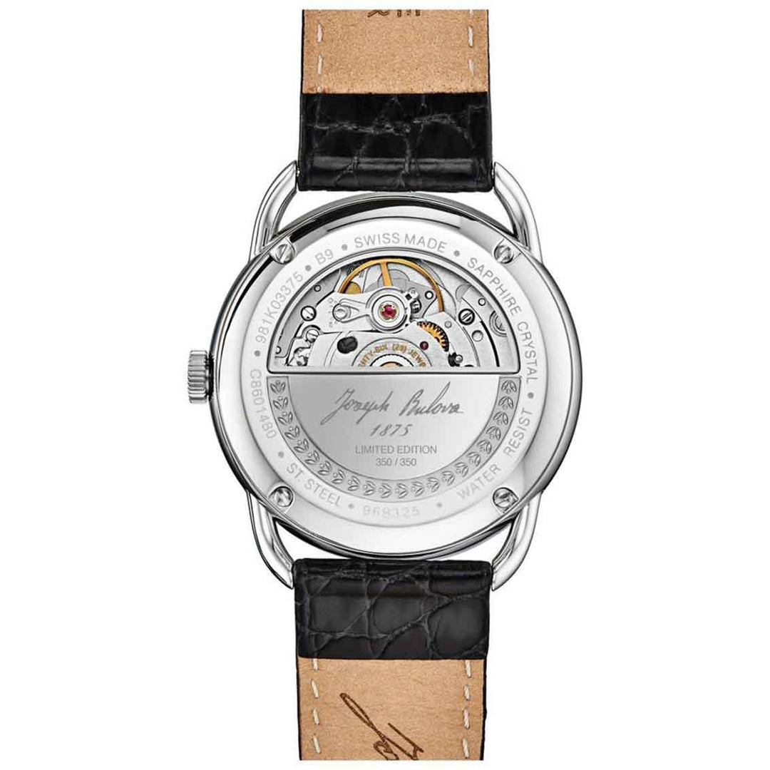 Bulova Joseph Bulova 96B325 Limited Edition - Automatik mit Glasboden & Saphirglas
