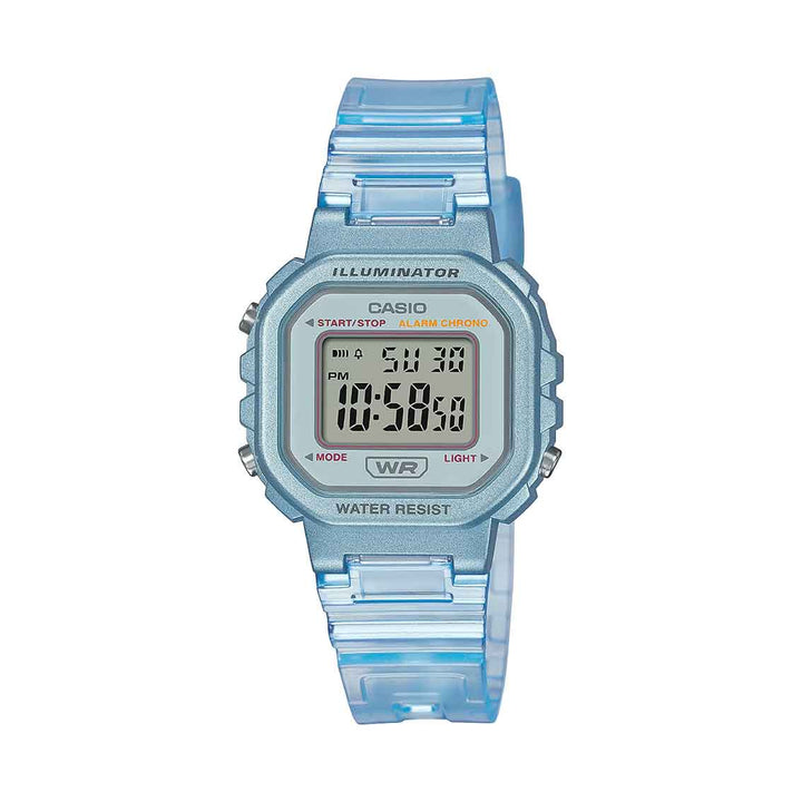 Casio LA-20WHS-2A Illuminator Pop Damenuhr - Retro Digital Armbanduhr mit LED-Beleuchtung
