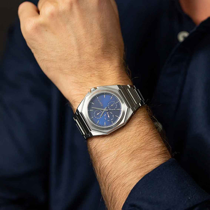 Gemini Herrenuhr Edelstahl Silber