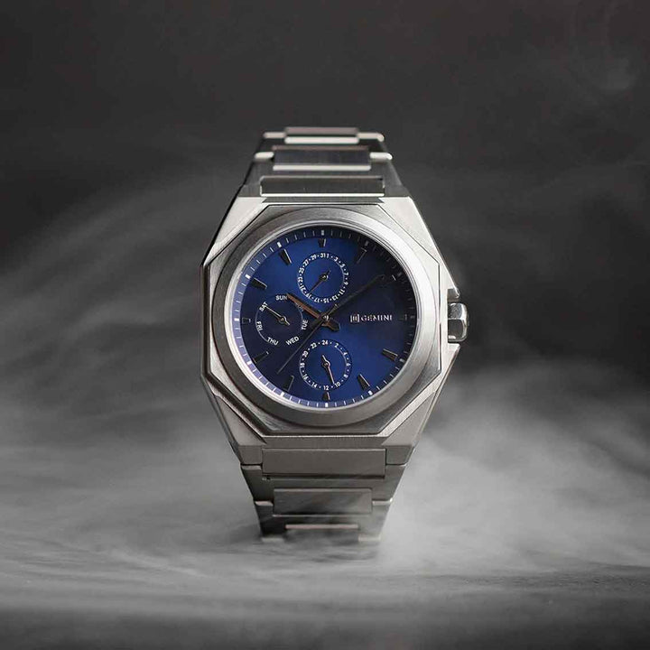 Gemini Herrenuhr Edelstahl Silber