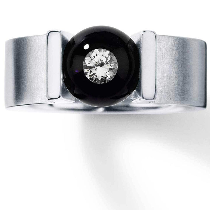 Humphrey Ring DIG VICTORY Edelstahl 7 mm, Kugel 8 mm - My Fine Jewellery