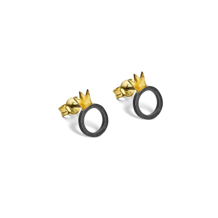 Ohrringe Sterlingsilber vergoldet "Crown VIII" SK-40