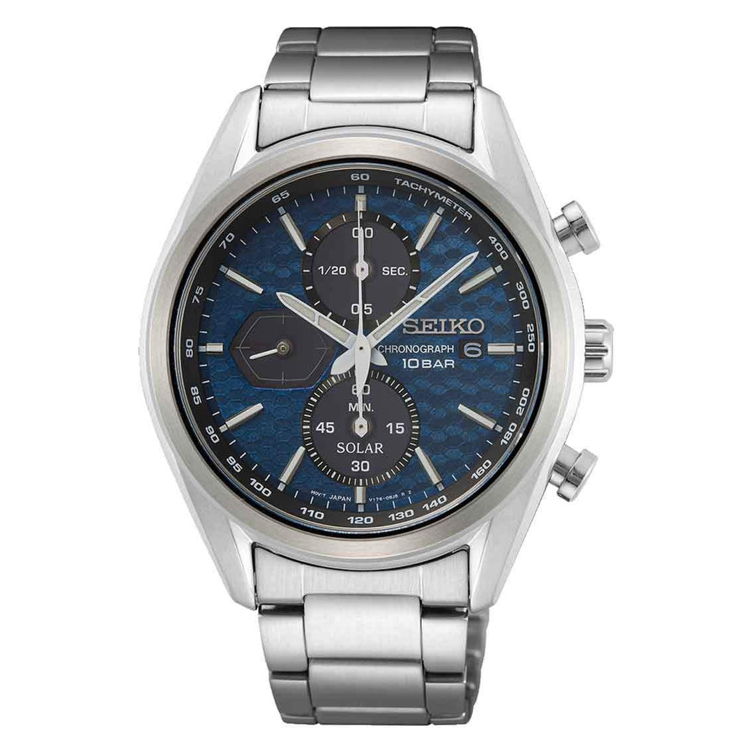 Seiko Macchina Sportiva SSC801P1 Chronograph Solar Herrenuhr - My Fine Jewellery