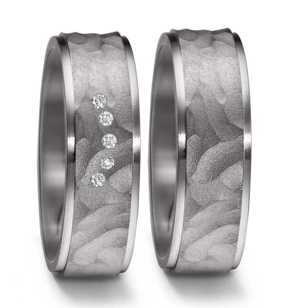 Teno Eheringe Tantal Diamant 0,05 ct - My Fine Jewellery