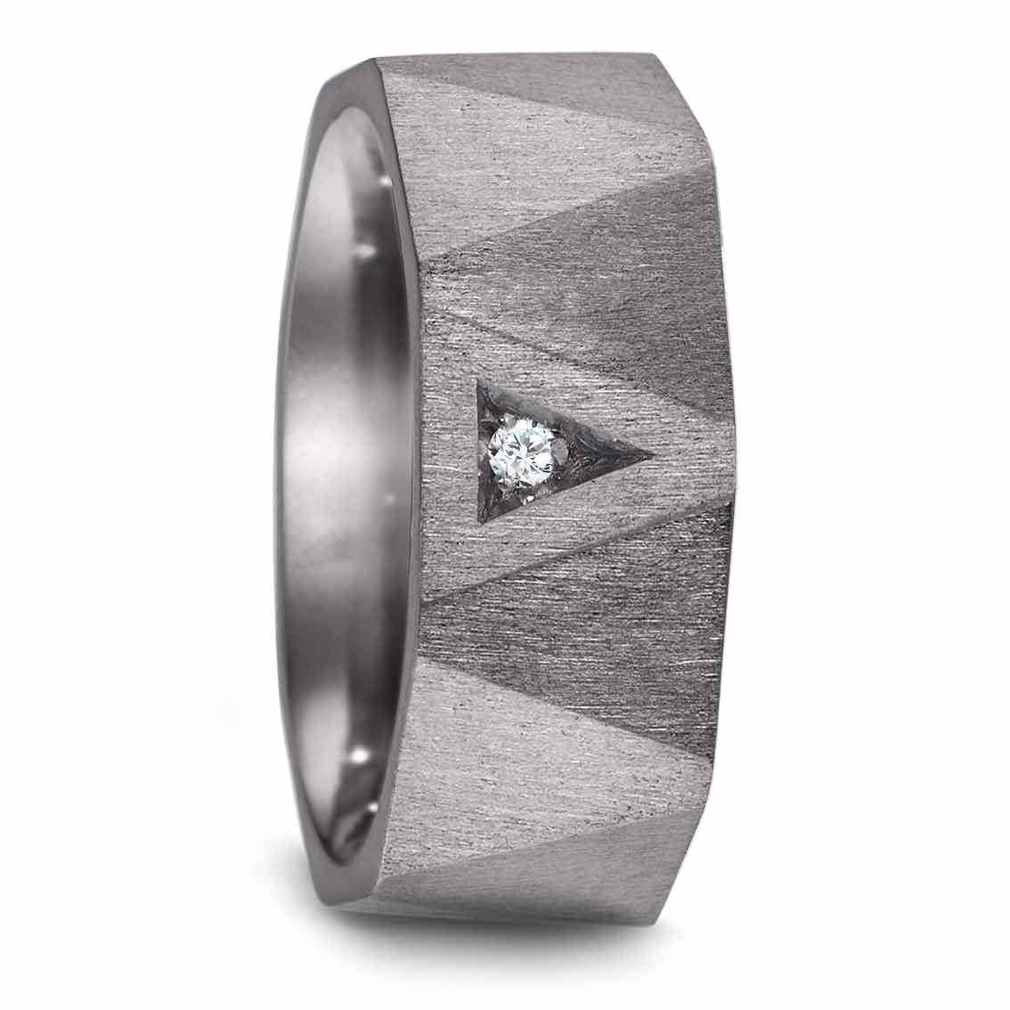 Teno Eheringe Tantal Diamant 0,02 ct - My Fine Jewellery