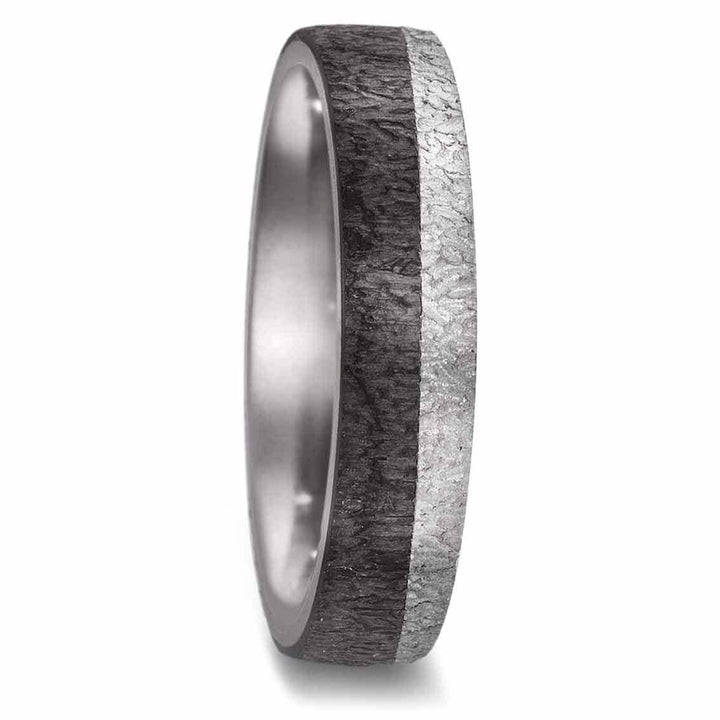 Teno Eheringe Tantal, Carbon, Diamant 0,018 ct - My Fine Jewellery