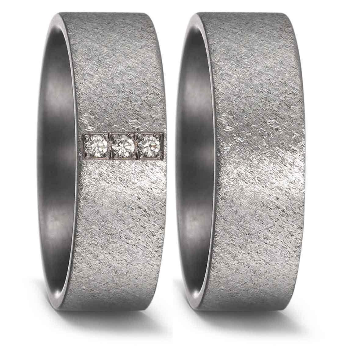Teno Eheringe Tantal Diamant 0,06 ct - My Fine Jewellery