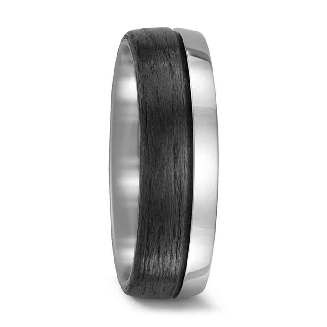 Titanfactory Eheringe Titan/Carbon - My Fine Jewellery