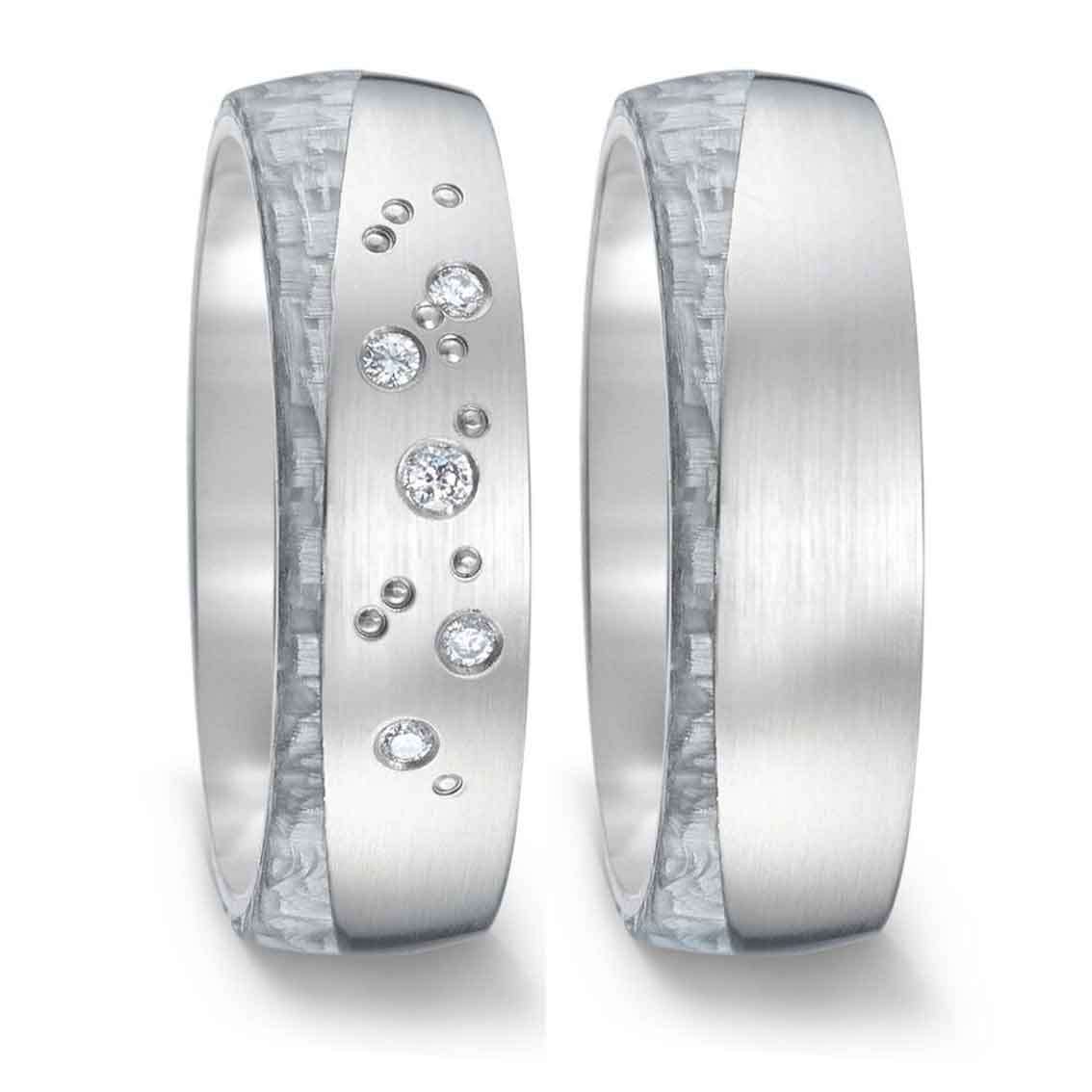 Titanfactory Eheringe Titan, Carbon - My Fine Jewellery