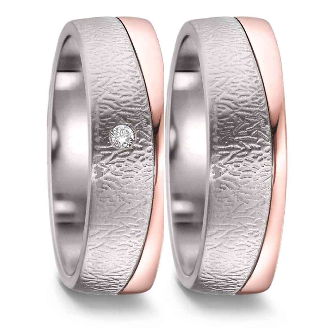 Titanfactory Eheringe Titan, Rotgold - My Fine Jewellery