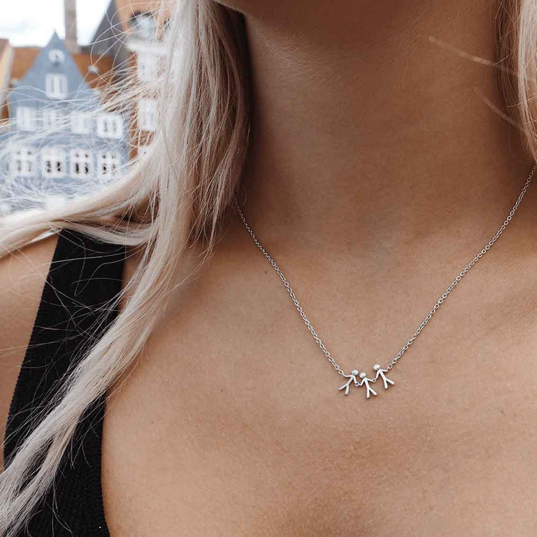 Halskette "Together Family 3" Sterlingsilber