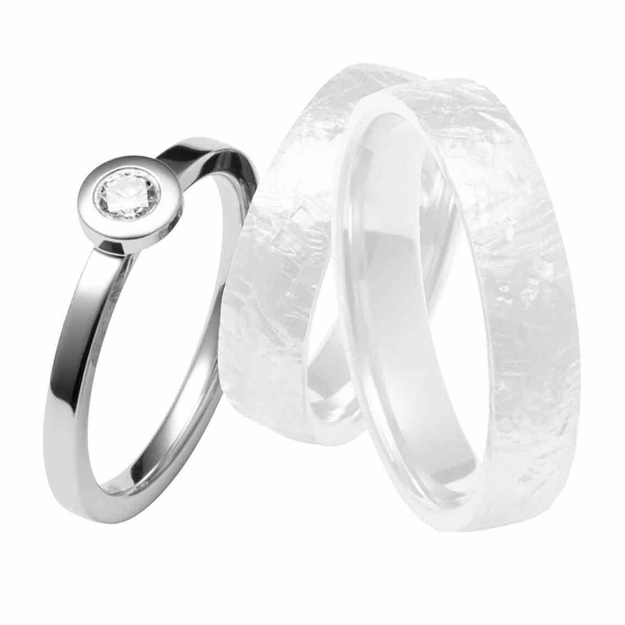 Damenring, 2 mm, Weißgold, Beisteckring - My Fine Jewellery