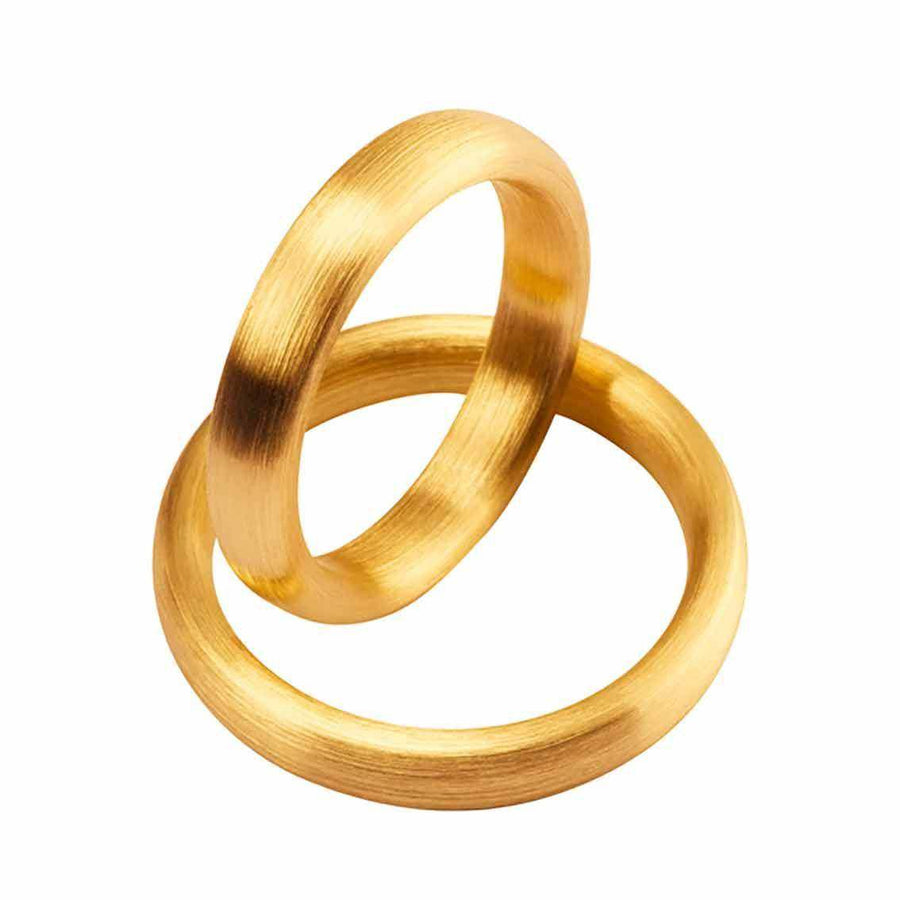 Eheringe Set, 4 mm, Gelbgold - My Fine Jewellery