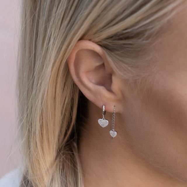 Ohrringe HAYLEYNOR 55 mm, Sterlingsilber, Zirkonia